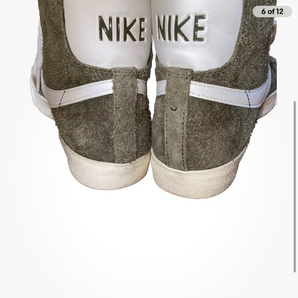 Nike Blazer Mid ‘77 vintage Men’s 9 Shoe Olive /Coconut - Picture 7 of 14